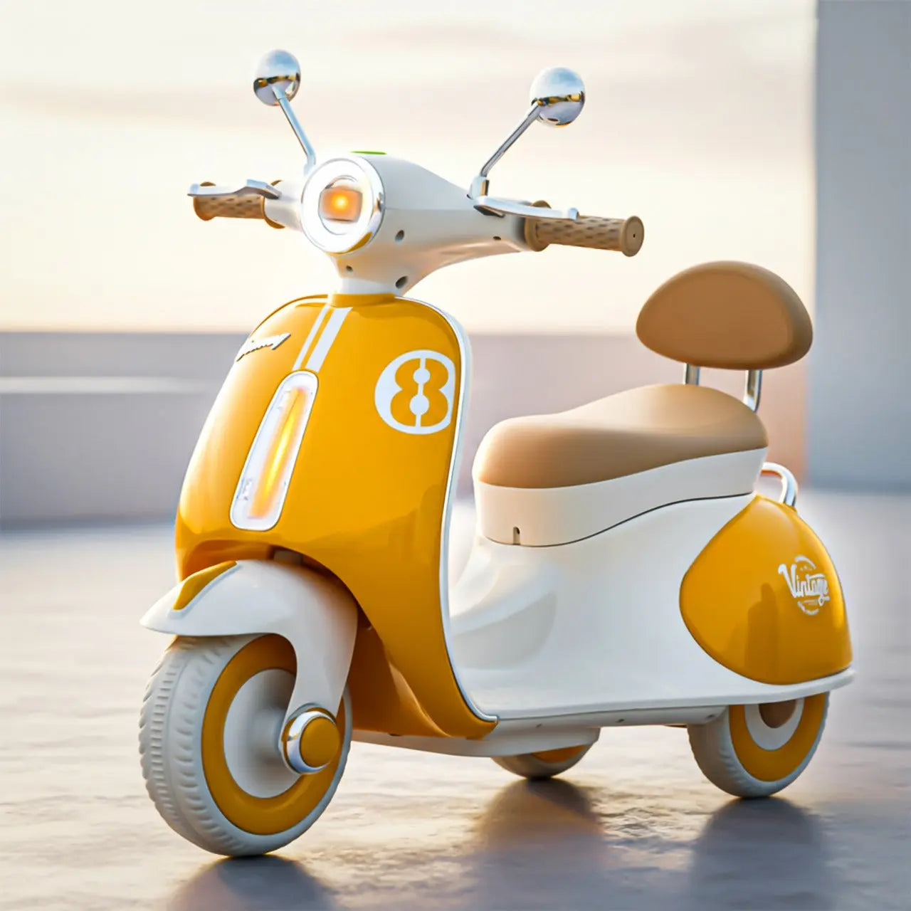 Baybee Vintage Battery Operated Bike for Kids - Image 25