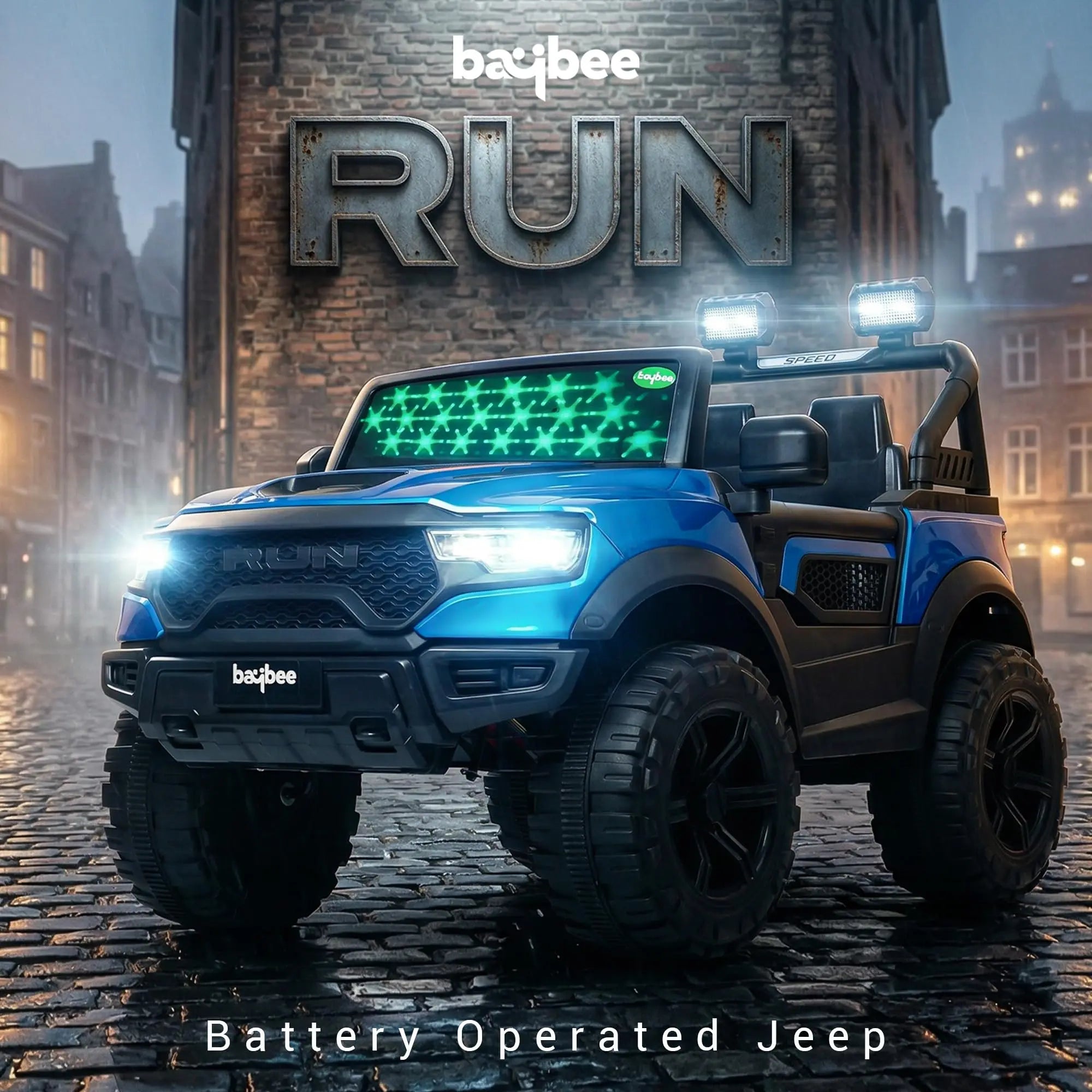 Baybee Run 4X4 Kids Battery Operated Jeep for Kids  (Painted) - Image 26