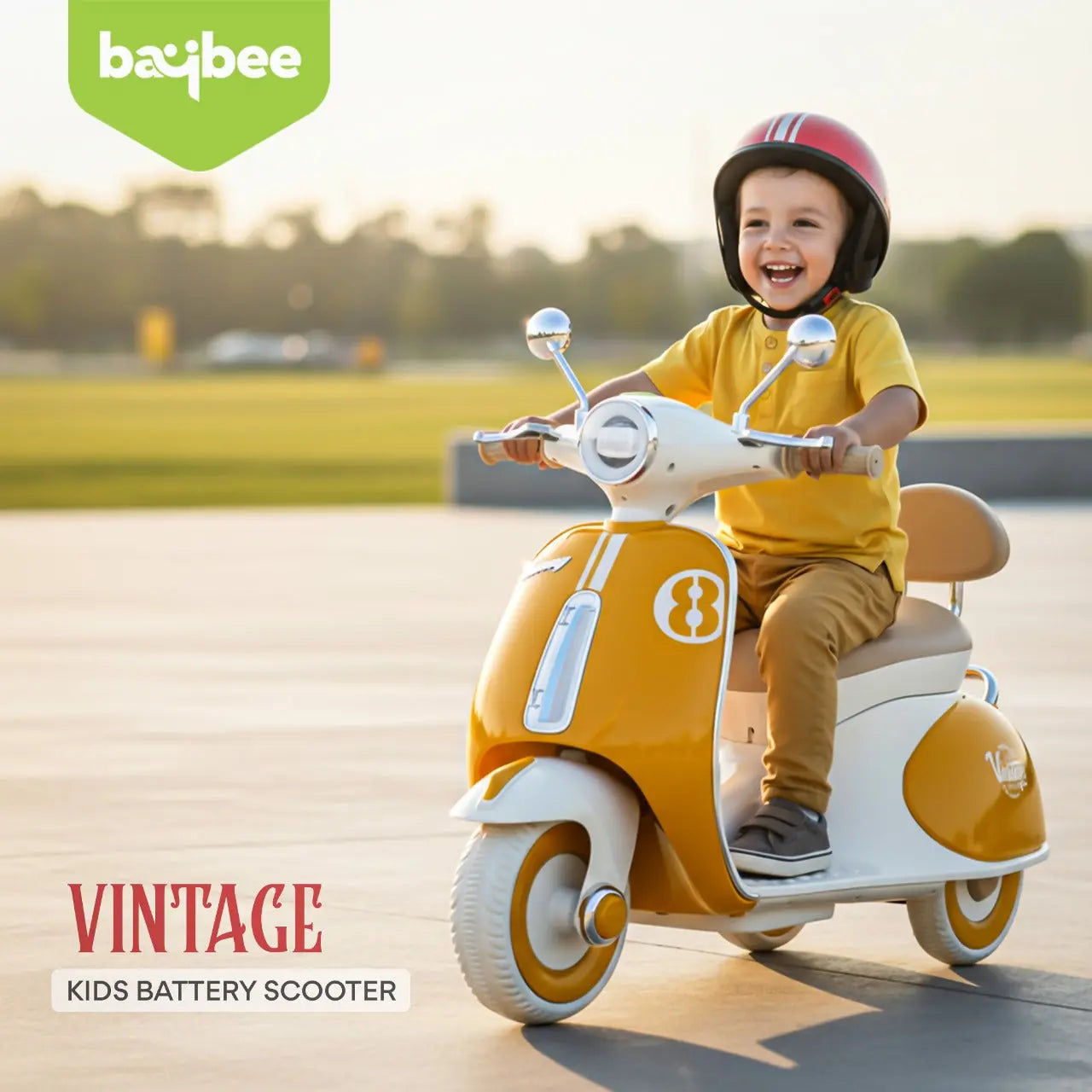 Baybee Vintage Battery Operated Bike for Kids - Image 26