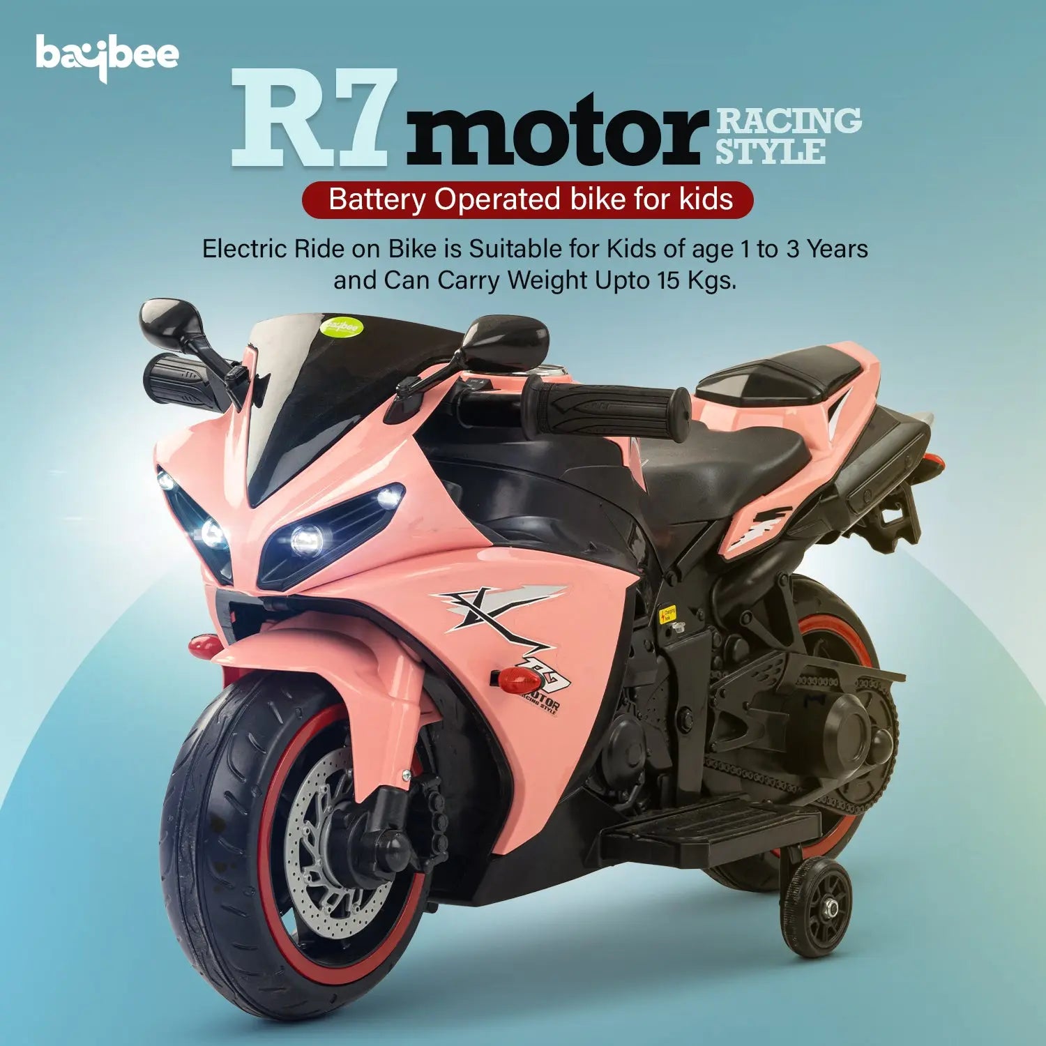 Baybee R7 Rechargeable Battery Operated Bike for Kids - Image 26