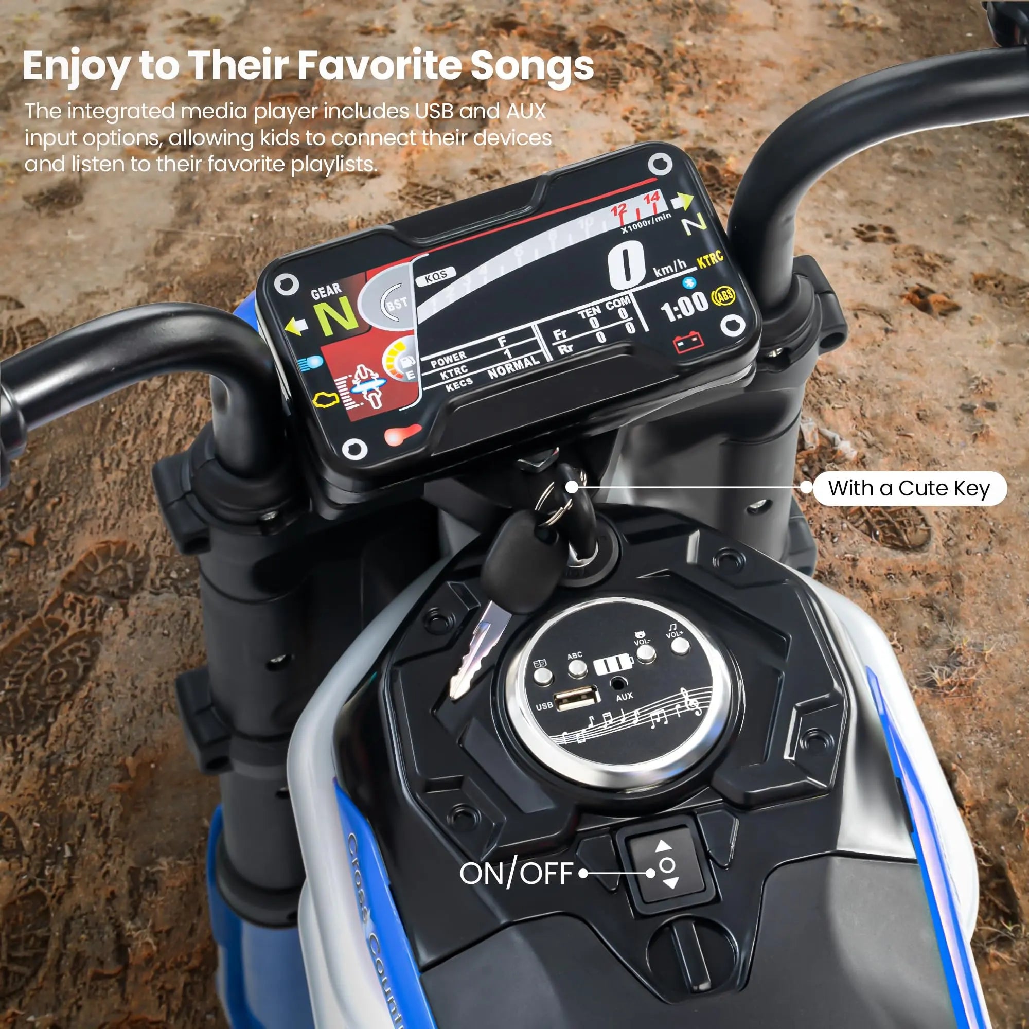Baybee Motocross Electric Bike for Kids - Image 27