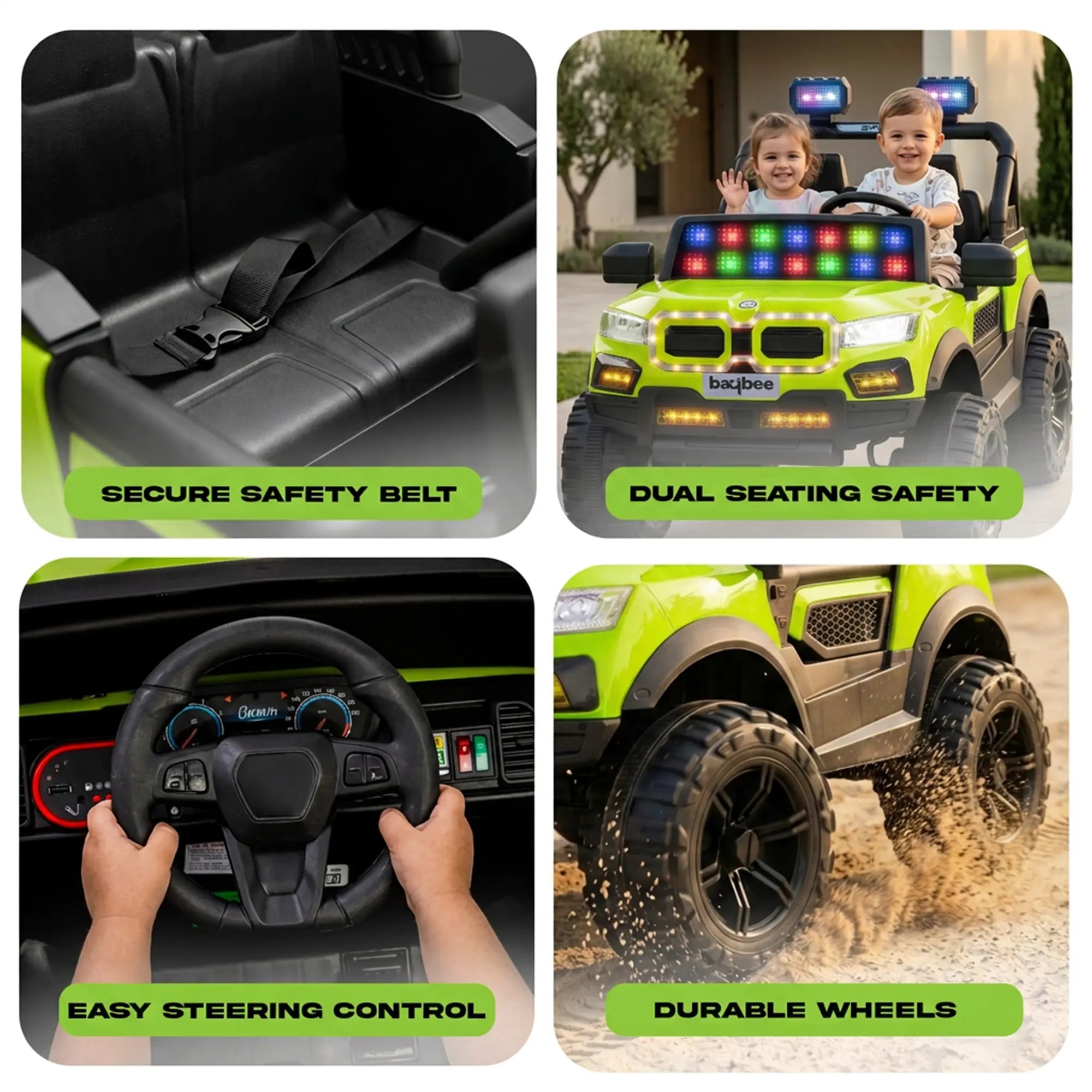 Baybee Bumpy 4×4 Battery Operated Jeep for Kids - Image 28