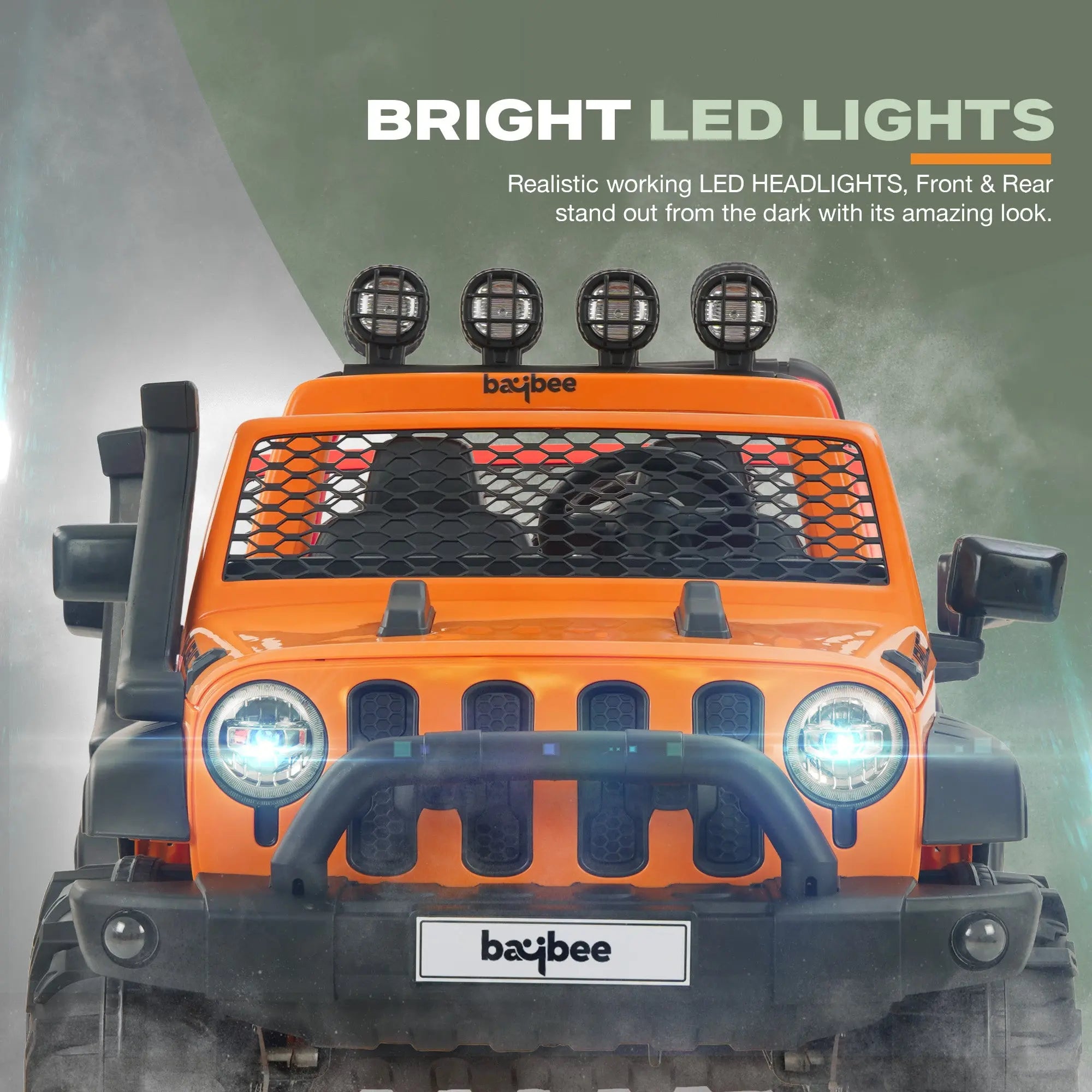 Baybee Atom Rechargeable Battery Operated Jeep for Kids - Image 32