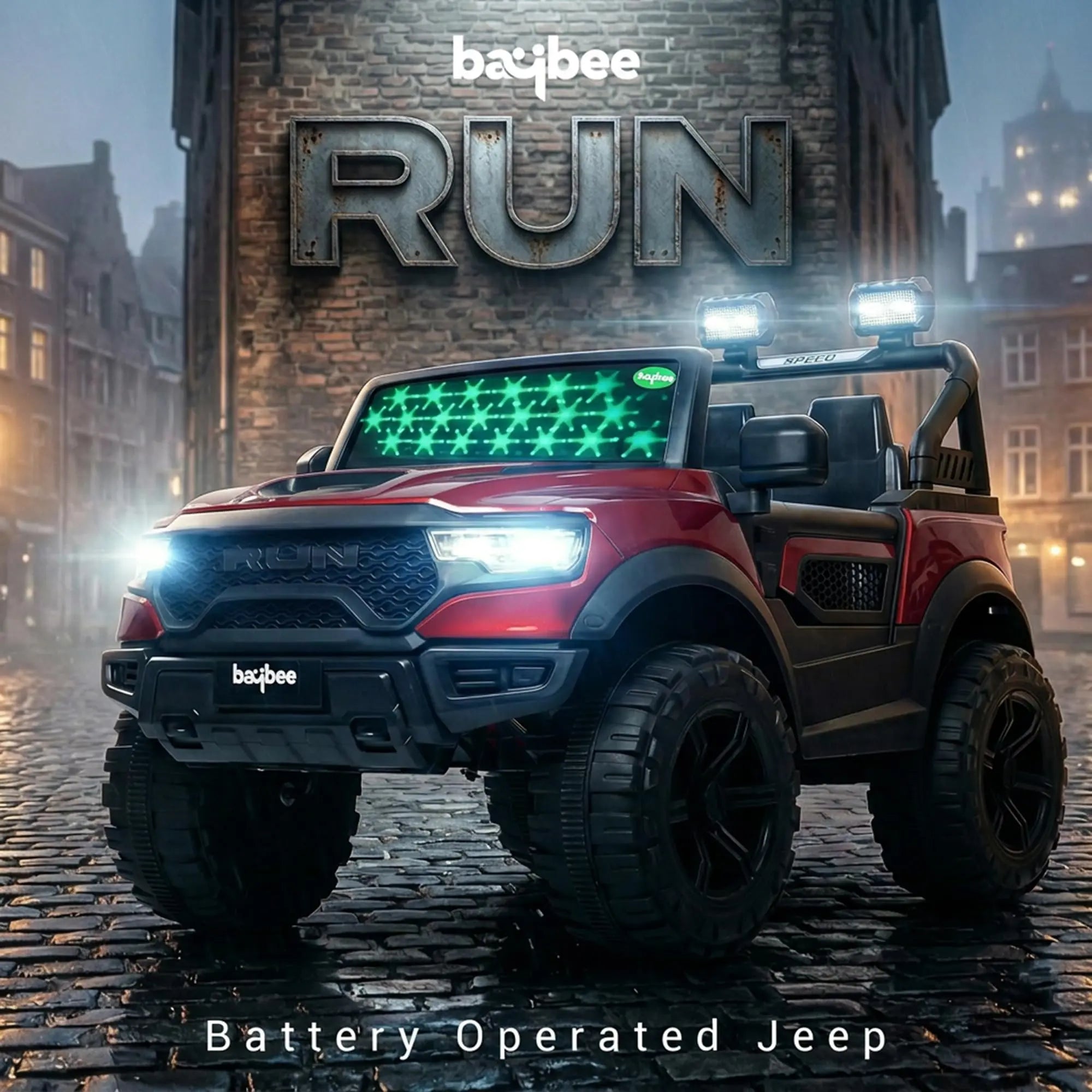 Baybee Run 4X4 Kids Battery Operated Jeep for Kids  (Painted) - Image 34