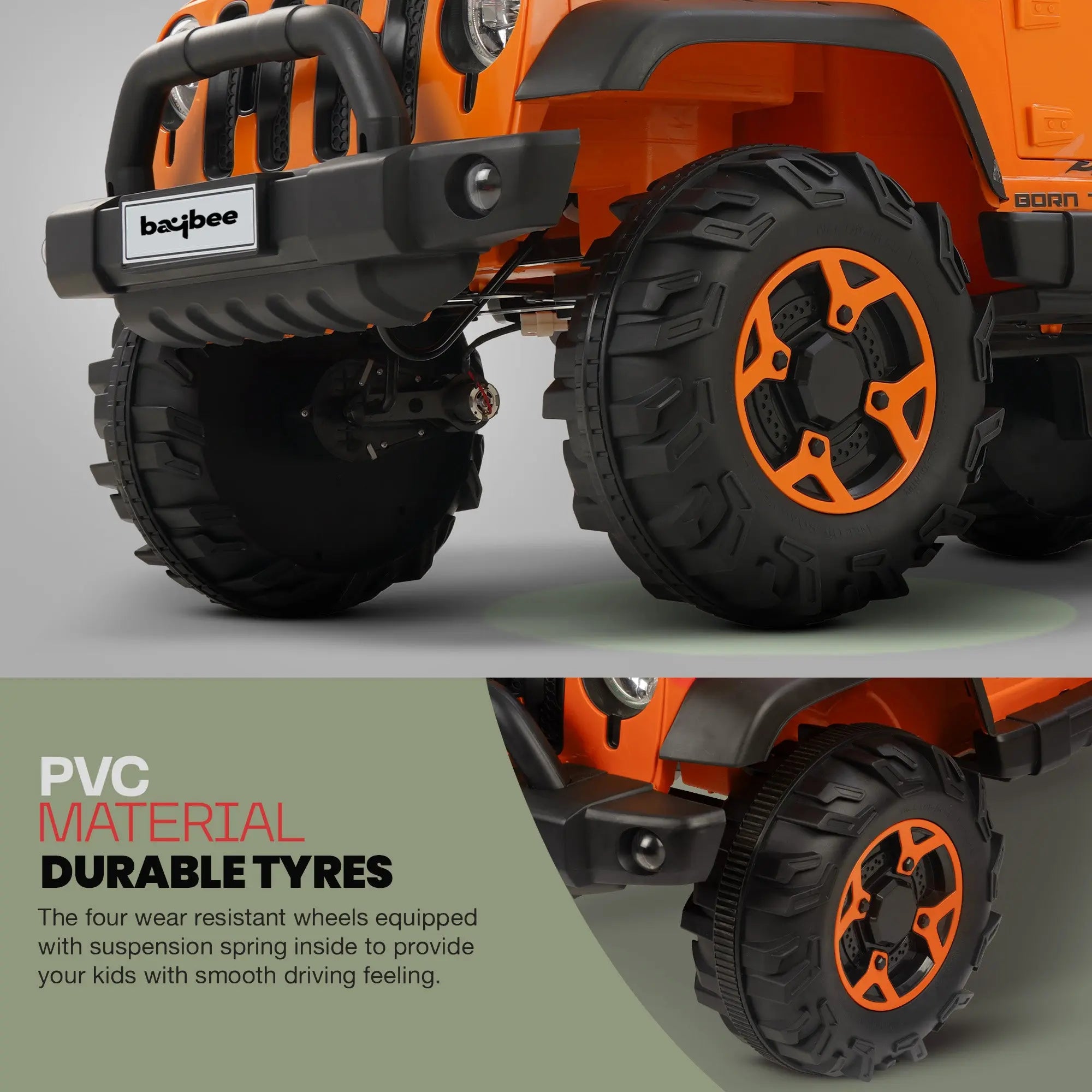 Baybee Atom Rechargeable Battery Operated Jeep for Kids - Image 34