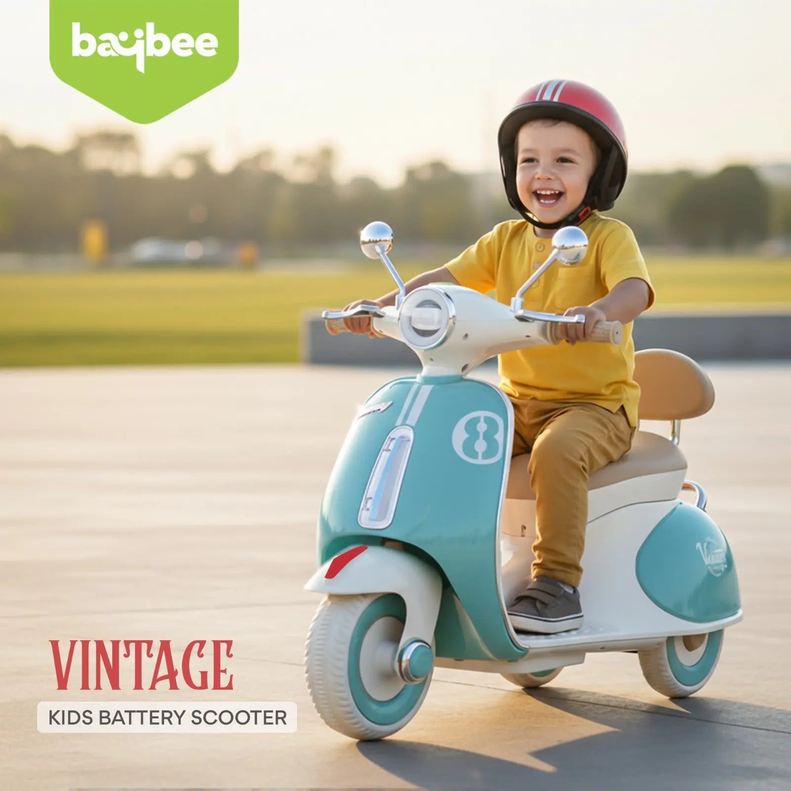 Baybee Vintage Battery Operated Bike for Kids - Image 34