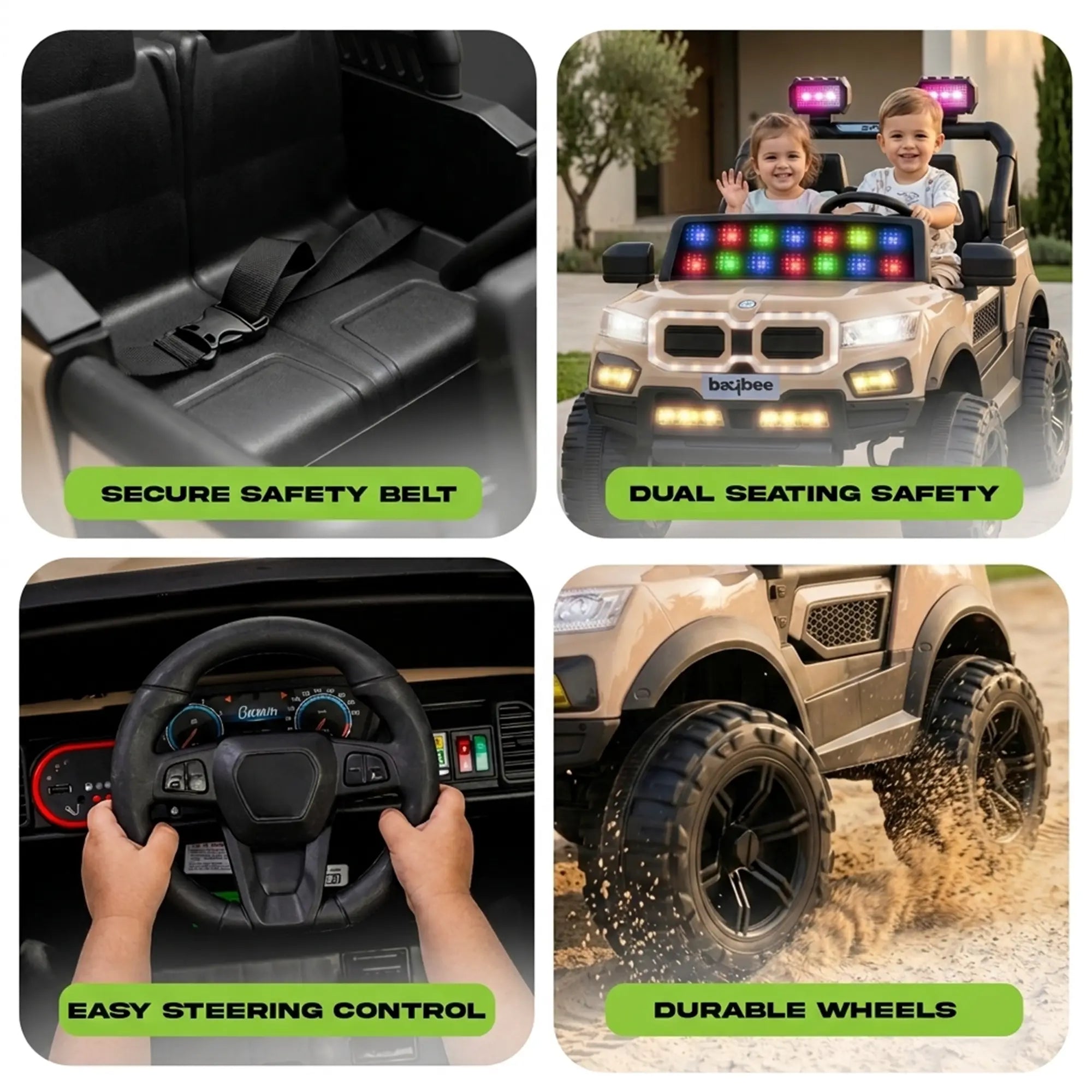 Baybee Bumpy 4×4 Battery Operated Jeep for Kids - Image 37