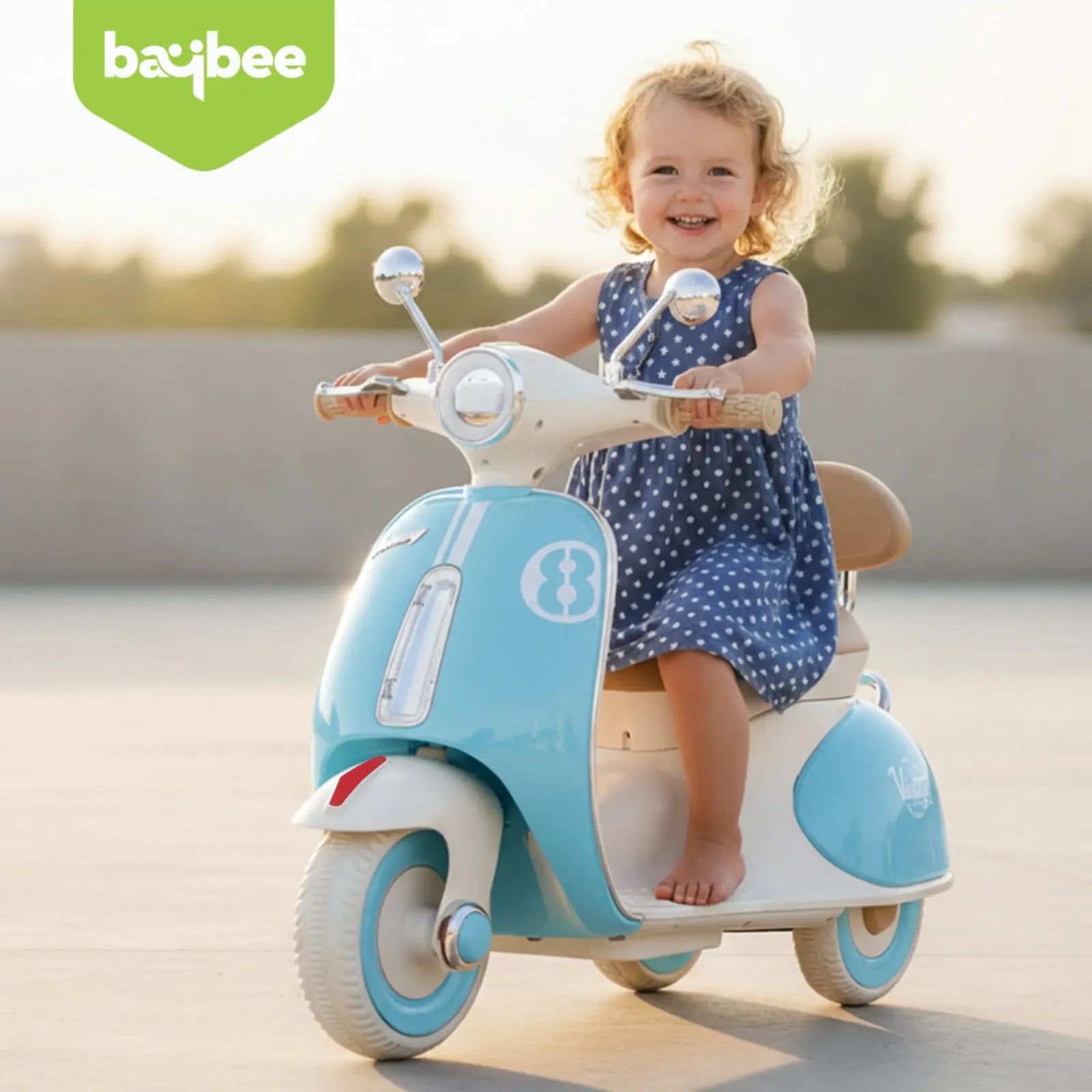 Baybee Vintage Battery Operated Bike for Kids - Image 40