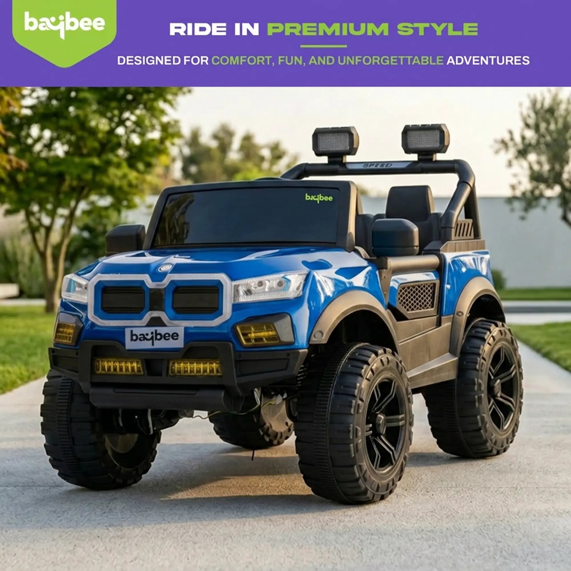 Baybee Bumpy 4×4 Battery Operated Jeep for Kids - Image 42