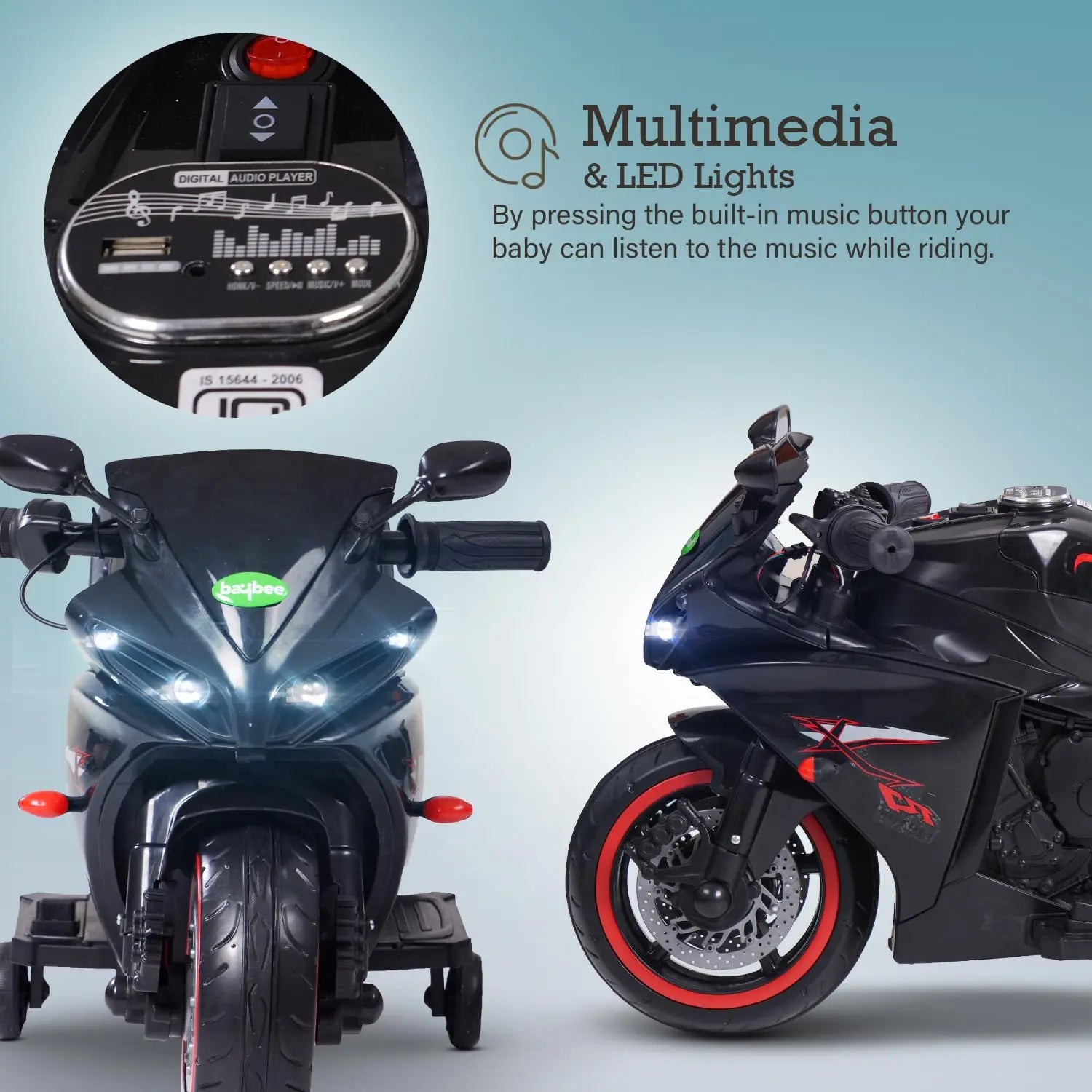 Baybee R7 Rechargeable Battery Operated Bike for Kids - Image 43