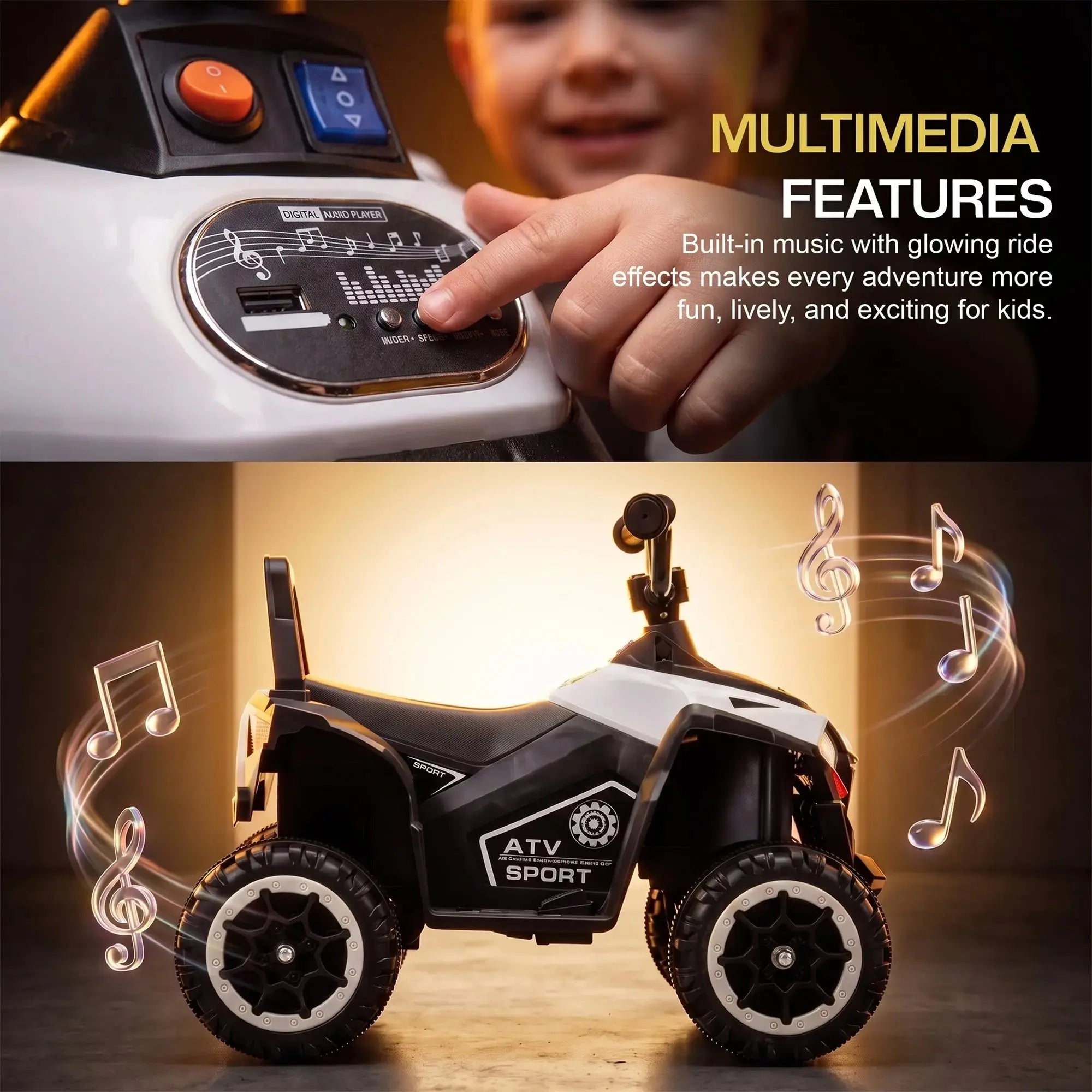 Baybee Monster ATV Rechargeable Battery Operated Electric Kids Bike - Image 44