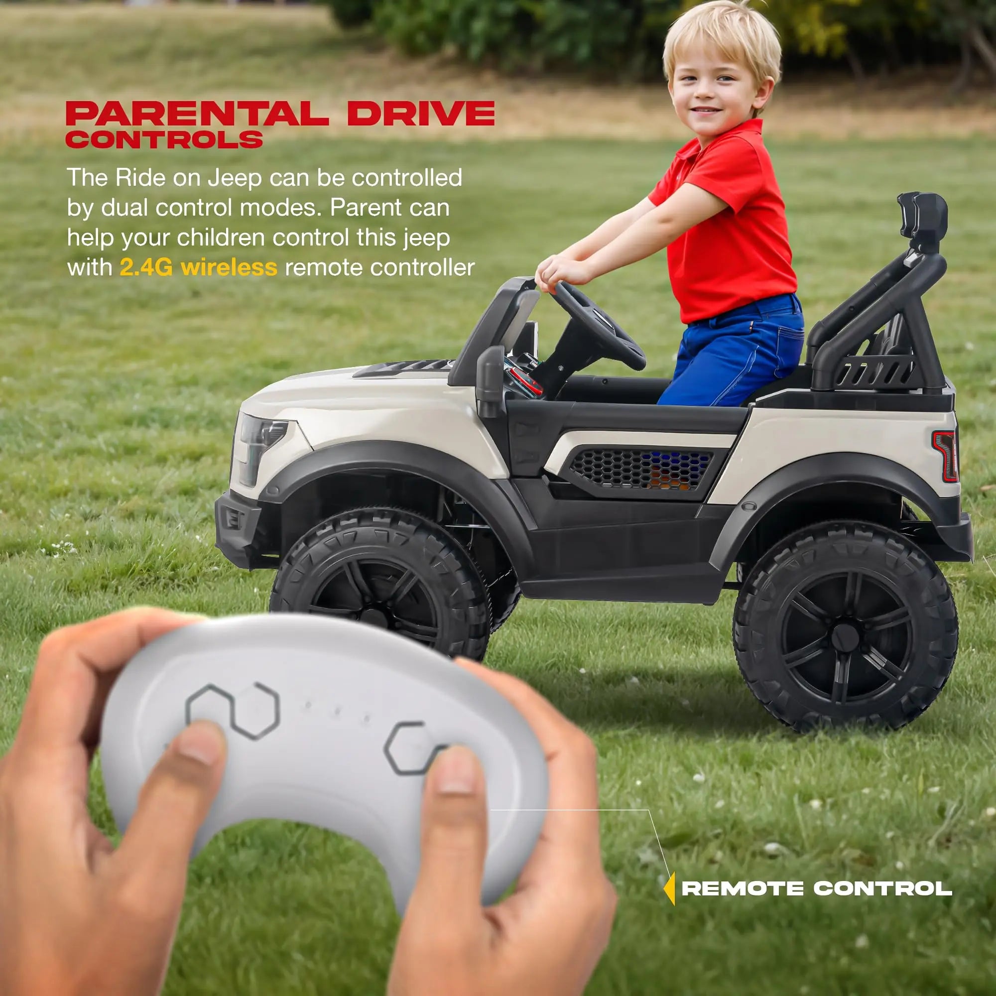 Baybee Bronco Battery Operated Jeep for Kids RGB Windshield Light & Music - Image 45