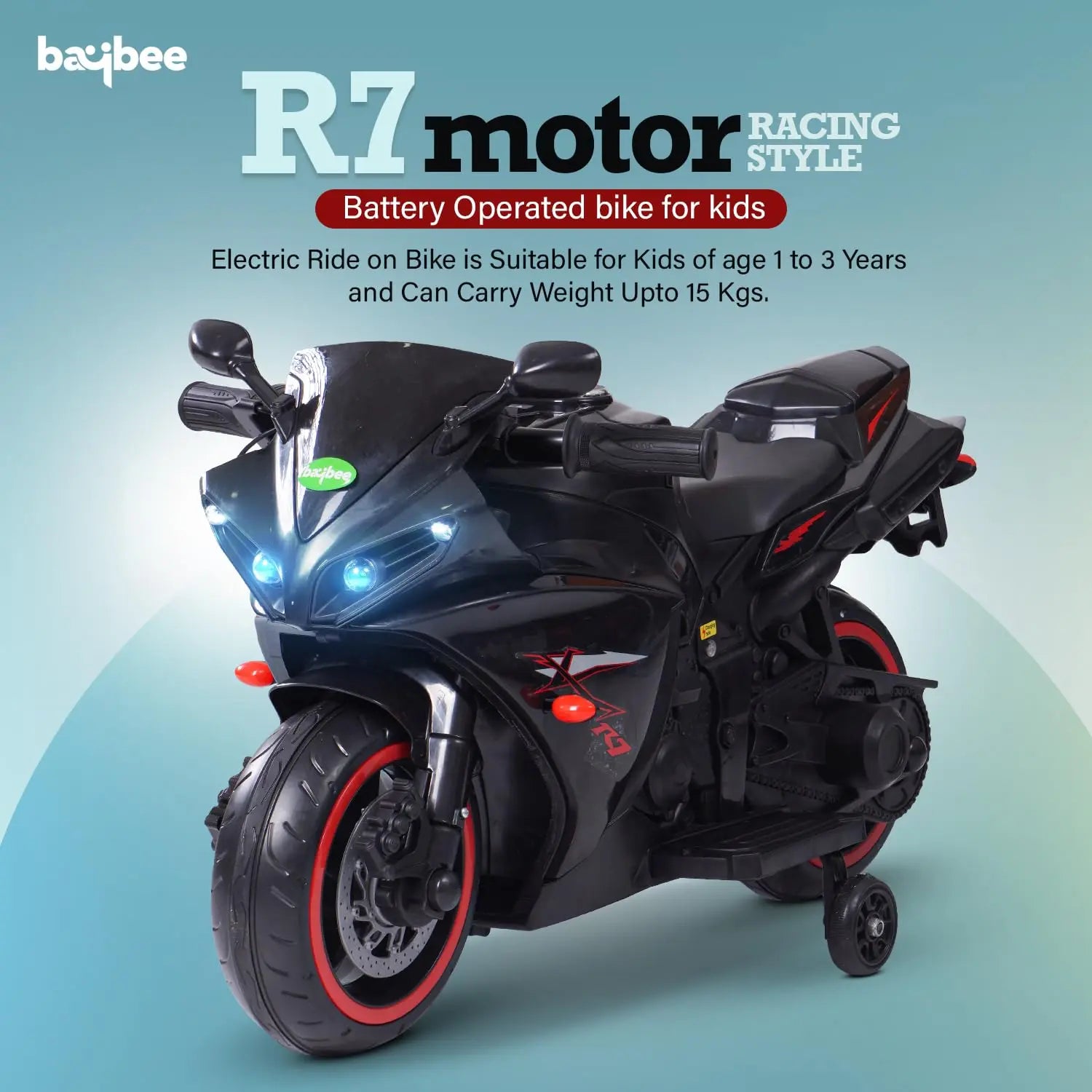 Baybee R7 Rechargeable Battery Operated Bike for Kids - Image 46