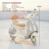 Baybee Vintage Battery Operated Bike for Kids - Thumbnail Image 47