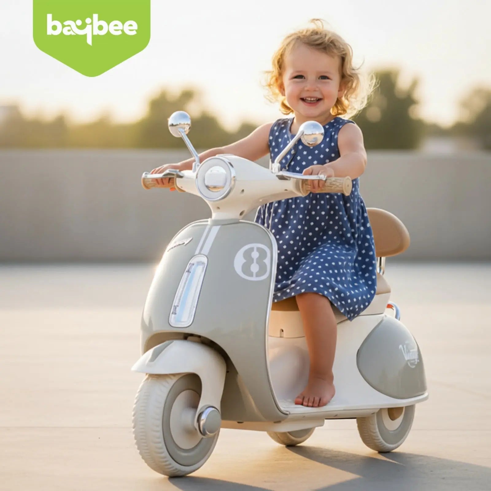 Baybee Vintage Battery Operated Bike for Kids - Image 48