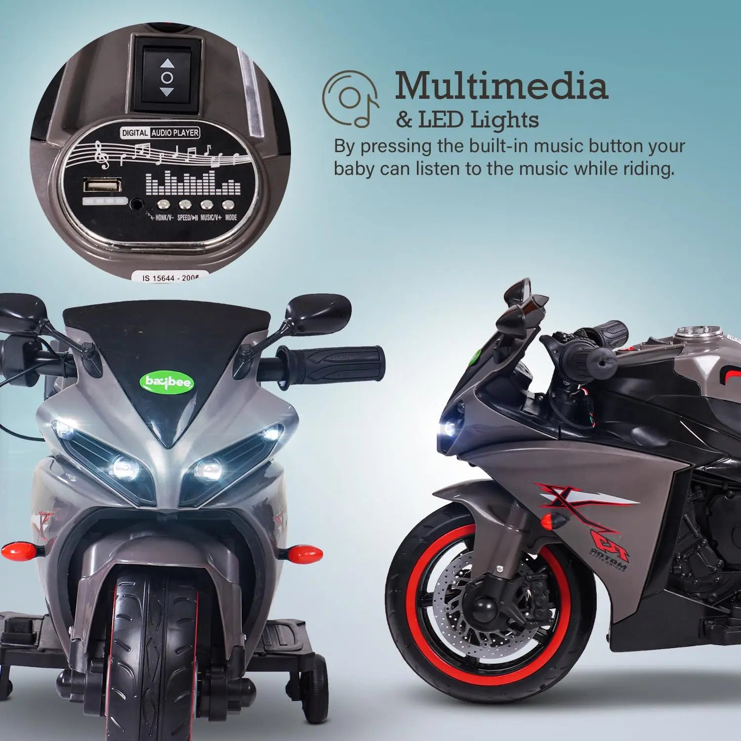Baybee R7 Rechargeable Battery Operated Bike for Kids - Image 51