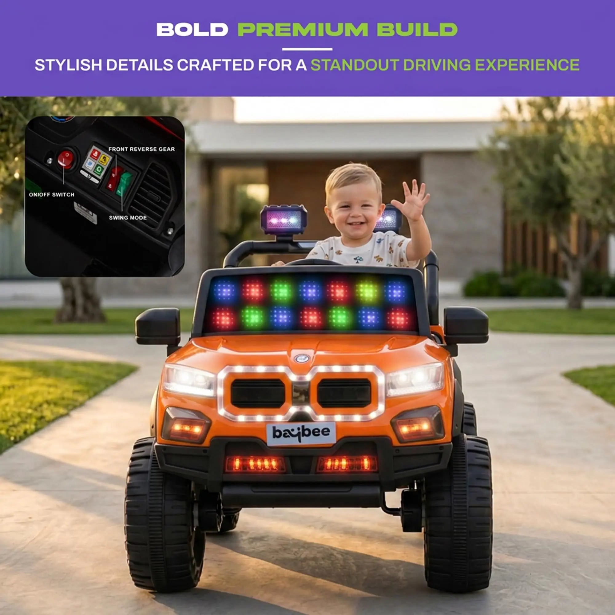 Baybee Bumpy 4×4 Battery Operated Jeep for Kids - Image 52