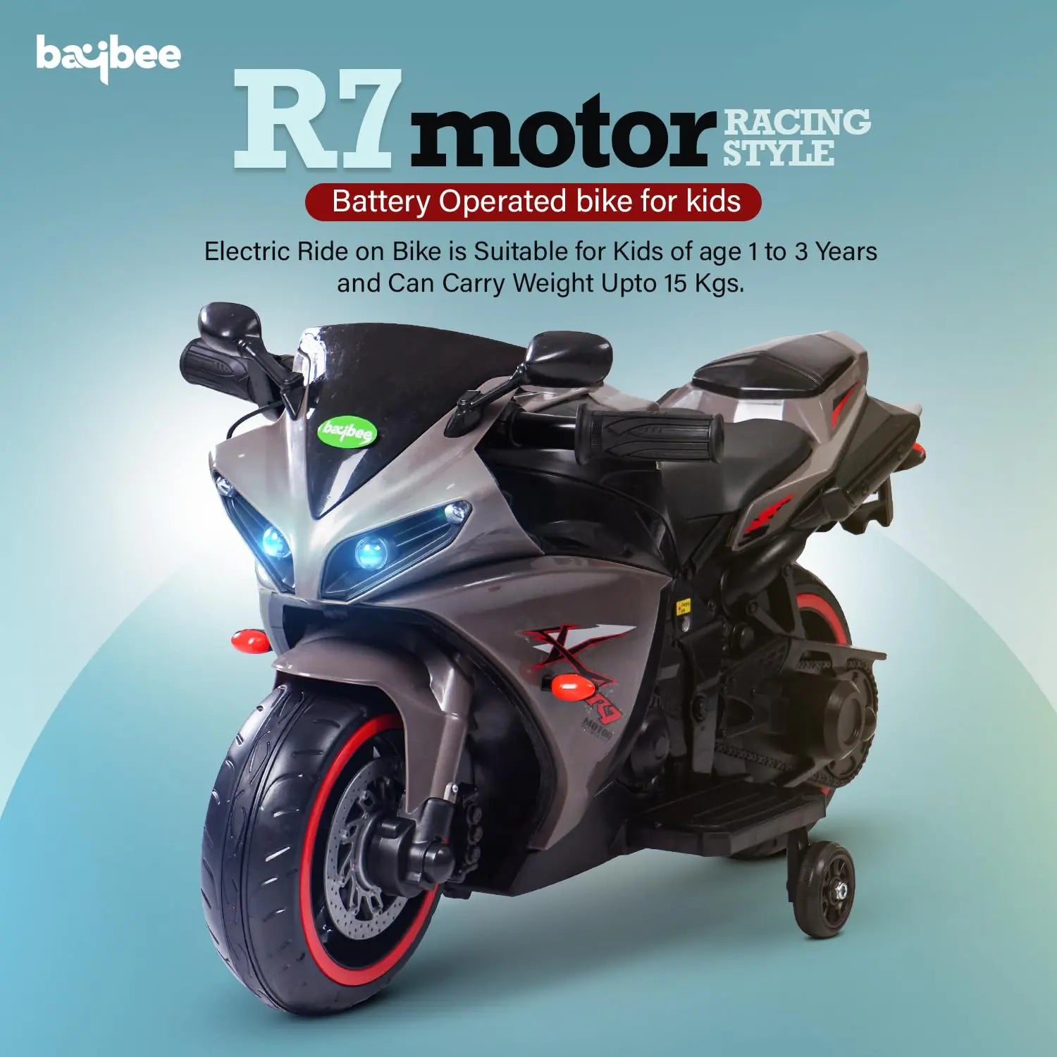 Baybee R7 Rechargeable Battery Operated Bike for Kids - Image 54