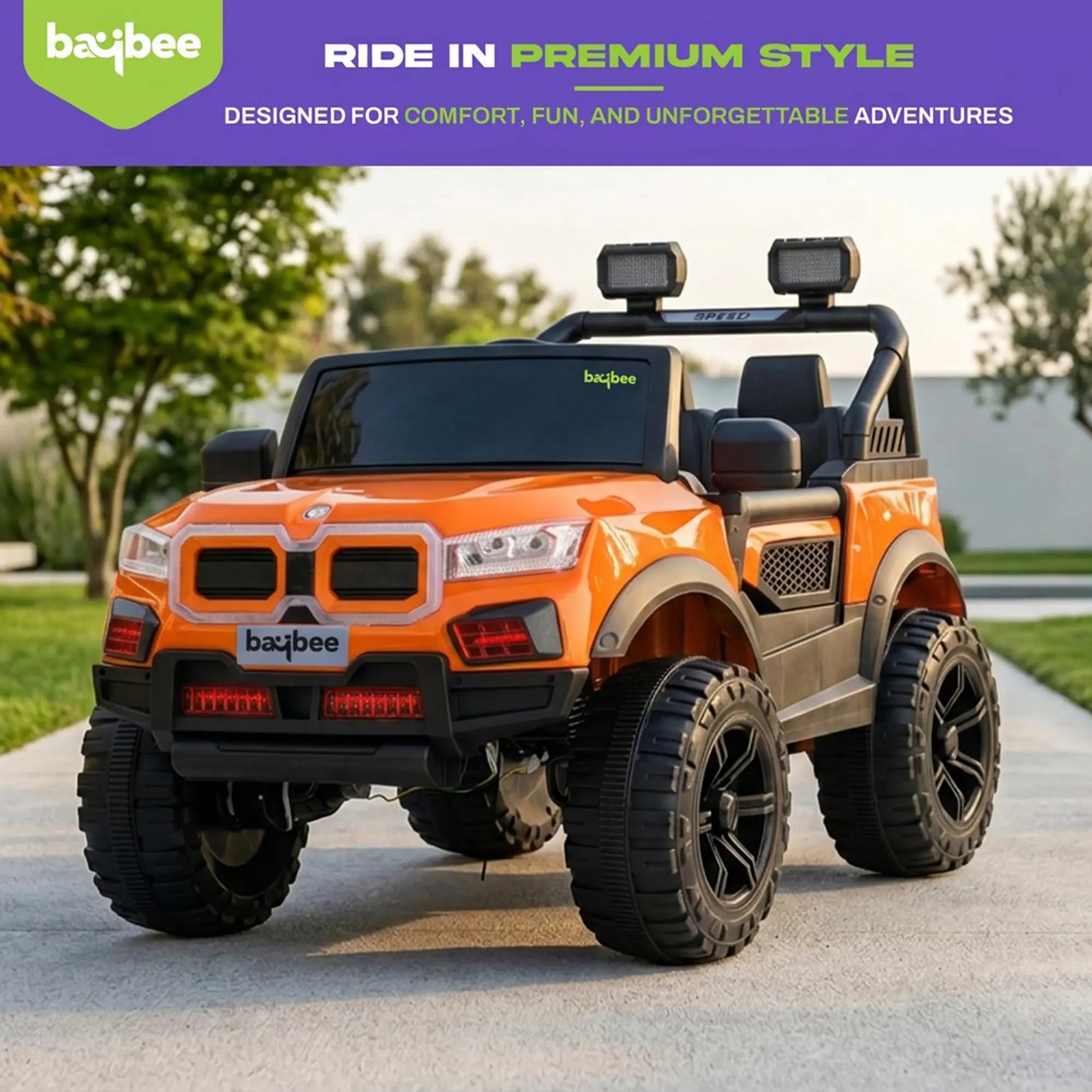 Baybee Bumpy 4×4 Battery Operated Jeep for Kids - Image 59