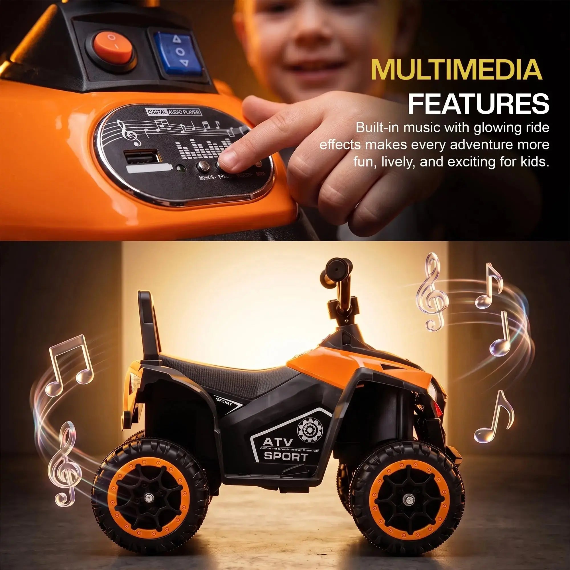 Baybee Monster ATV Rechargeable Battery Operated Electric Kids Bike - Image 61