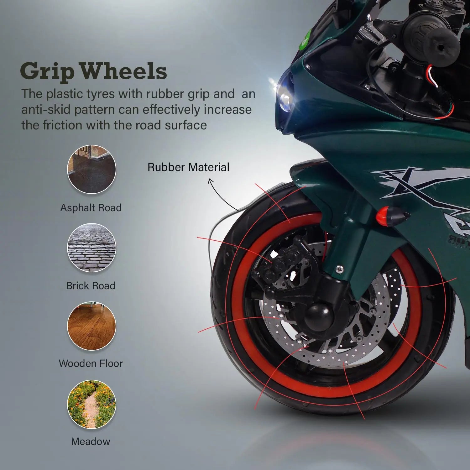 Baybee R7 Rechargeable Battery Operated Bike for Kids - Image 61