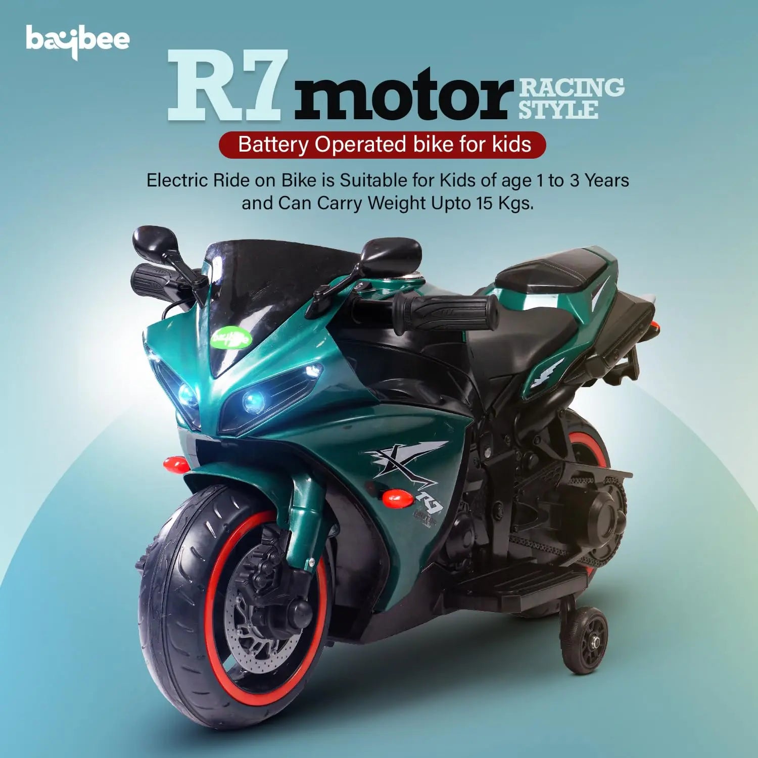 Baybee R7 Rechargeable Battery Operated Bike for Kids - Image 62