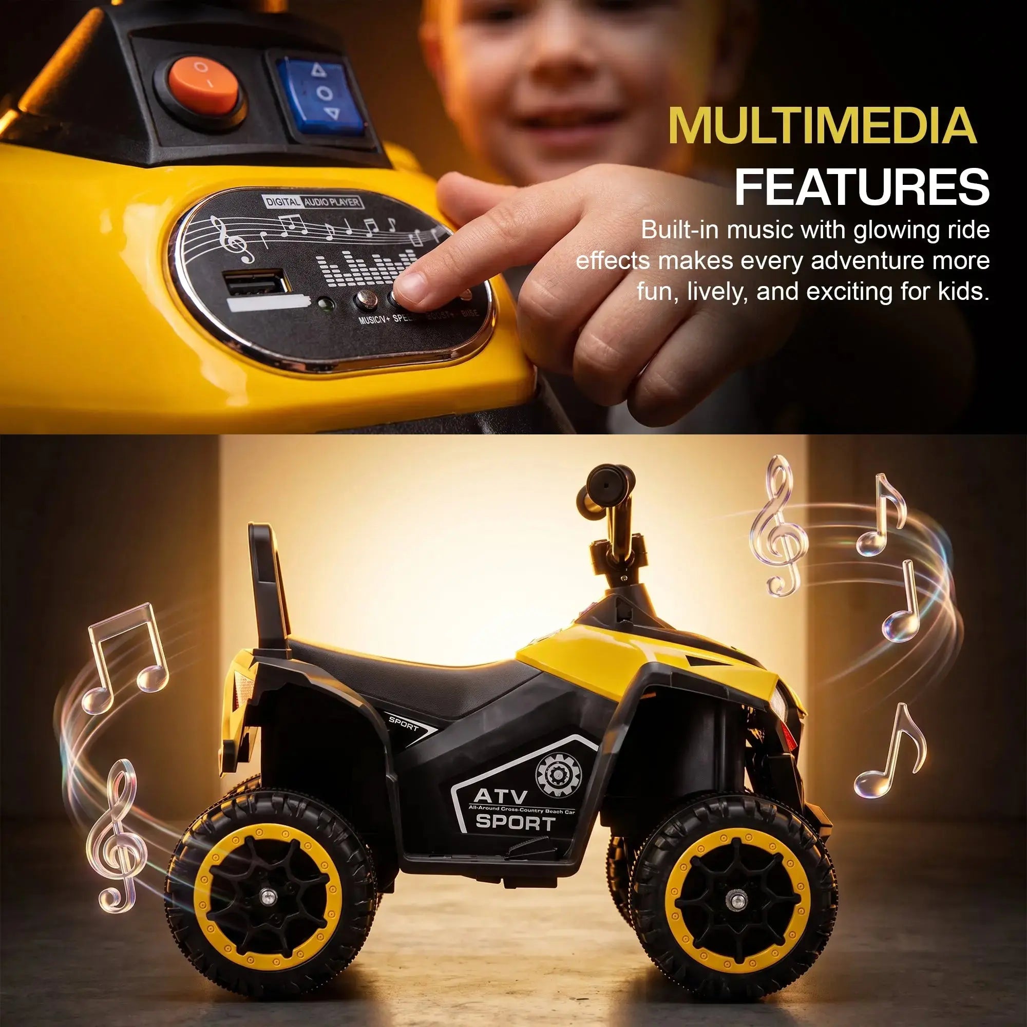 Baybee Monster ATV Rechargeable Battery Operated Electric Kids Bike - Image 69